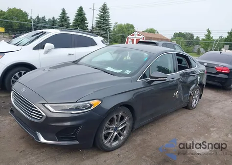 2019 Ford Fusion Sel из США, поврежденный, VIN 3FA6P0CD5KR180136